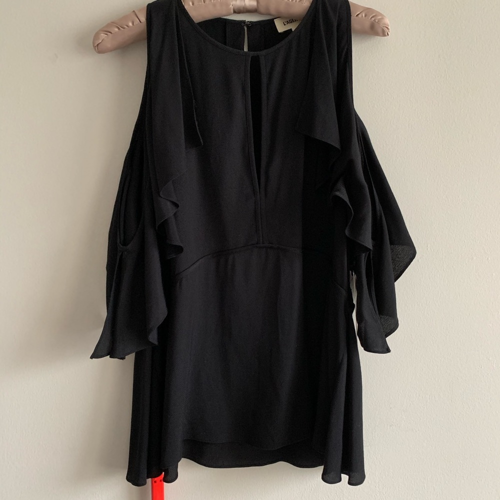 ❌NOT FOR SALE❌L’AGENCE Desiraya Ruffle Cold Shou - Picture 8 of 16